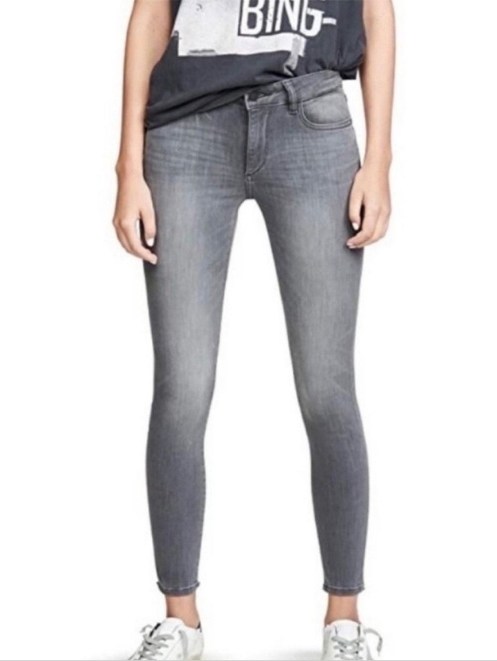 DL 1961 Emma Power legging Skinny jeans khaki/grey NWT size 27